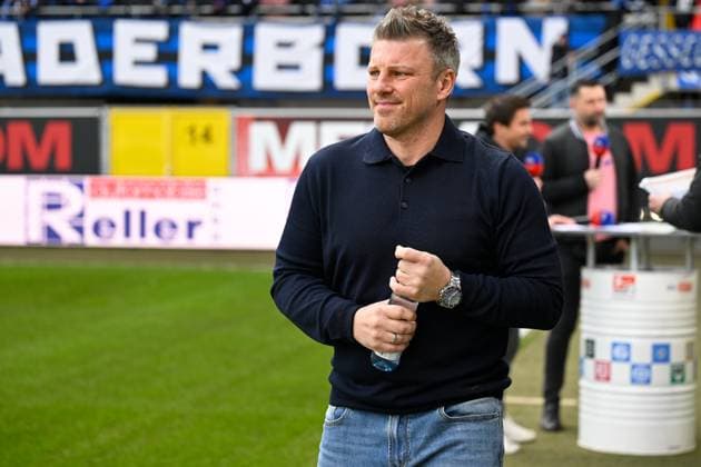 Paderborn, Home Deluxe Arena, 15.03.25, GER, Herren, 2.Bundesliga, Saison 2024-2025, SC Paderborn 07 - 1.FC Kaiserslautern Bild: Trainer Lukas KWASNIOK (Paderborn) Only for editorial use! DFL regulations prohibit any use of photographs as image sequences and or quasi-video. NRW Deutschland