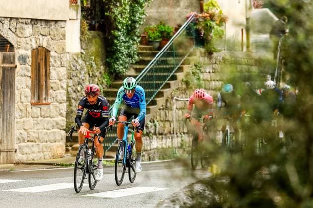 French Julian Alaphilippe of Tudor Pro Cycling Team pictured in action during stage seven of the 83th edition of the Paris-Nice cycling race, 147,8 km from Nice to Auron, France, Saturday 15 March 2025. DAVIDxPINTENS  x114999757x