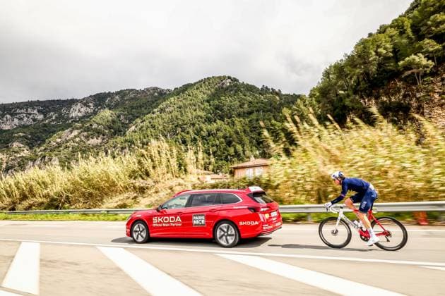 Swiss Stefan Kung of Groupama-FDJ pictured in action during stage seven of the 83th edition of the Paris-Nice cycling race, 147,8 km from Nice to Auron, France, Saturday 15 March 2025. DAVIDxPINTENS  x114999769x