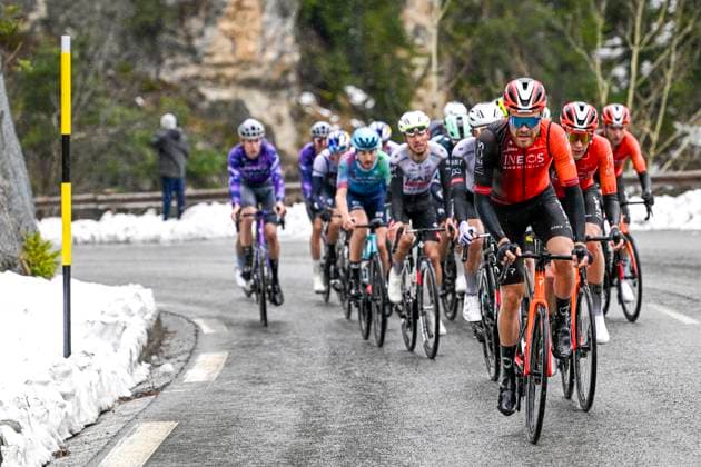 Paris - Nice 2025 - stage 7 AURON, FRANCE - MARCH 15 : Foss Tobias (NOR) of Ineos Grenadiers in action during stage 7 of the 83th edition of the Paris - Nice cycling race, a stage of 109,3km with start in Nice and finish at Auron on March 15, 2025 in Auron, France, 15 03 2025 ( Motordriver Kenny Verfaillie - Auron France  Copyright: xNicoxVereeckenx