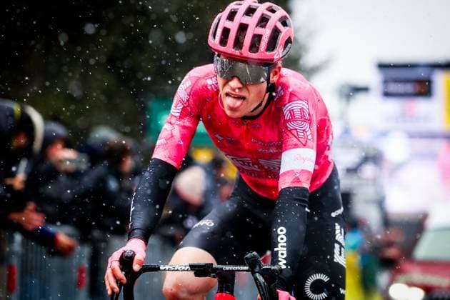 German Georg Steinhauser of EF Education-EasyPost pictured in action during stage seven of the 83th edition of the Paris-Nice cycling race, 147,8 km from Nice to Auron, France, Saturday 15 March 2025. DAVIDxPINTENS  x115005724x
