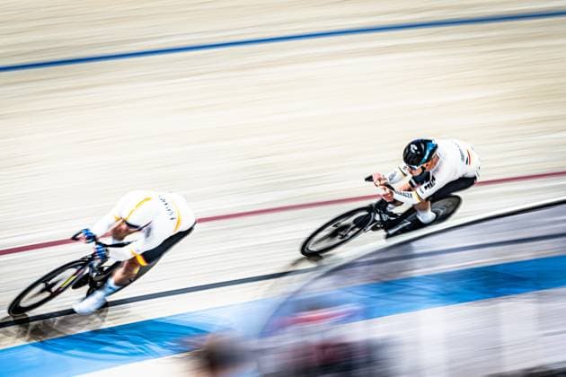 TORRES BARCELO Albert, KEßLER Bruno: UCI Track cycling, Rad, Radsport, Bahnrad, Bahn Nations Cup Konya 2025 TORRES BARCELO Albert ( ESP ) - Spain - KEßLER Bruno ( GER ) Germany Querformat - quer - horizontal - Landscape - Event Veranstaltung: UCI Track Cycling Nations Cup 2025 - Category Kategorie: Cycling - Track Cycling Nations Cup - Elite Men - Location Ort: Asia - Turkey - Konya - Velodrom Konya - Discipline: Omnium - Distance: ... m - Date Datum: 15.03.2025 Saturday Day 2 -