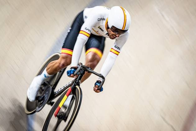 TORRES BARCELO Albert: UCI Track cycling, Rad, Radsport, Bahnrad, Bahn Nations Cup Konya 2025 TORRES BARCELO Albert ( ESP ) - Spain Querformat - quer - horizontal - Landscape - Event Veranstaltung: UCI Track Cycling Nations Cup 2025 - Category Kategorie: Cycling - Track Cycling Nations Cup - Elite Men - Location Ort: Asia - Turkey - Konya - Velodrom Konya - Discipline: Omnium - Distance: ... m - Date Datum: 15.03.2025 Saturday Day 2 -