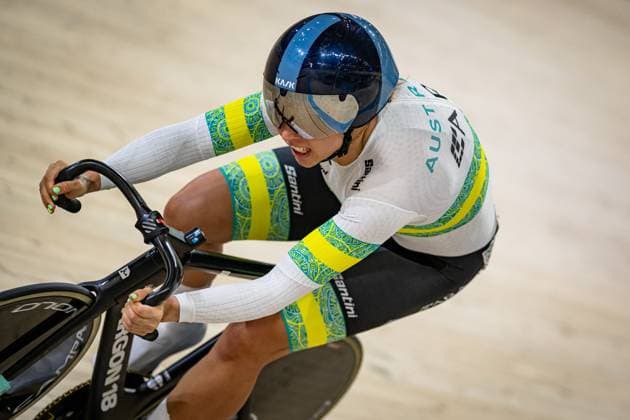 WATTS Sophie: UCI Track cycling, Rad, Radsport, Bahnrad, Bahn Nations Cup Konya 2025 WATTS Sophie ( AUS ) Australia Querformat - quer - horizontal - Landscape - Event Veranstaltung: UCI Track Cycling Nations Cup 2025 - Category Kategorie: Cycling - Track Cycling Nations Cup - Elite Women - Location Ort: Asia - Turkey - Konya - Velodrom Konya - Discipline: Sprint - Distance: 200 m - Date Datum: 15.03.2025 Saturday Day 2 -