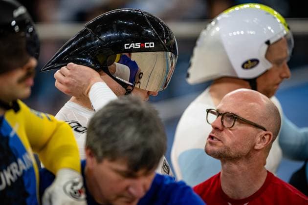DÖRNBACH Maximilian, VAN EIJDEN Jan: UCI Track cycling, Rad, Radsport, Bahnrad, Bahn Nations Cup Konya 2025 DÖRNBACH Maximilian ( GER ) Germany VAN EIJDEN Jan ( GER ) - Coach - Querformat - quer - horizontal - Landscape - Event Veranstaltung: UCI Track Cycling Nations Cup 2025 - Category Kategorie: Cycling - Track Cycling Nations Cup - Elite Men - Location Ort: Asia - Turkey - Konya - Velodrom Konya - Discipline: Keirin - Distance: ... m - Date Datum: 15.03.2025 Saturday Day 2 -