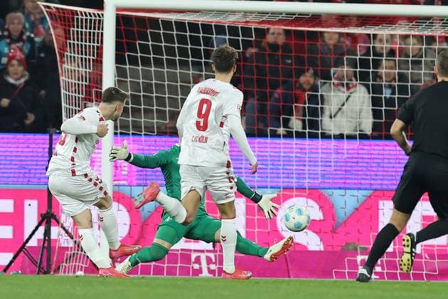 GER, 2.FBL, 1. FC Koeln vs. SV Darmstadt 98 15.03.2025, Rheinenergie Stadion, Koeln, GER, 2.FBL, 1. FC Koeln vs. SV Darmstadt 98, im Bild: 1:0 durch Jan Thielmann (FC Koeln 29),