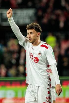 RECORD DATE NOT STATED 2. Fußball Bundesliga: 1. FC Köln - SV Darmstadt 98; 15.03.2025 Jubel zum 2:1 durch Luca Waldschmidt (1. FC Köln, 9) nach Elfmeter 2. Fußball Bundesliga, 1. FC Köln - SV Darmstadt 98, Köln, Rheinenergiestadion am 15.03.2025 DFL REGULATIONS PROHIBIT ANY USE OF PHOTOGRAPHS AS IMAGE SEQUENCES AND OR QUASI-VIDEO.
