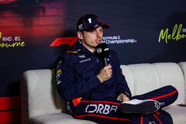 F1 - AUSTRALIAN GRAND PRIX 2025 VERSTAPPEN Max (ned), Red Bull Racing RB21, portrait, press conference, PK, Pressekonferenz during the Formula 1 Louis Vuitton Australian Grand Prix 2025, 1st round of the 2025 FIA Formula One World Championship, WM, Weltmeisterschaft from March 14 to 16, 2025 on the Albert Park Grand Prix Circuit, in Melbourne, Australia - MelbourneAustralia Copyright: xJoaoxFilipex