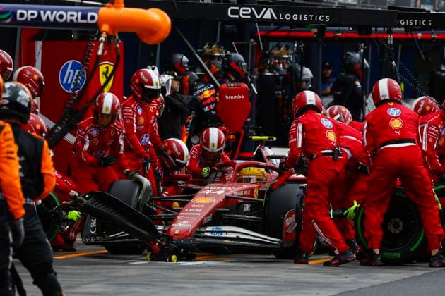 44 Lewis Hamilton (GBR, Scuderia Ferrari HP), F1 Grand Prix of Australia at Albert Park Grand Prix Circuit on March 16, 2025 in Melbourne, Australia. (Photo by HOCH ZWEI) Melbourne Australia