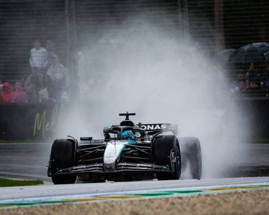 F1 - AUSTRALIAN GRAND PRIX 2025 63 RUSSELL George (gbr), Mercedes AMG F1 Team W16, action during the Formula 1 Louis Vuitton Australian Grand Prix 2025, 1st round of the 2025 FIA Formula One World Championship, WM, Weltmeisterschaft from March 14 to 16, 2025 on the Albert Park Grand Prix Circuit, in Melbourne, Australia - MelbourneAustralia  Copyright: xFLORENTxGOODENx