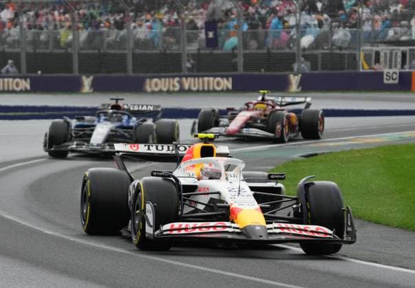 FORMULA 1 LOUIS VUITTON AUSTRALIAN GRAND PRIX 2025 16.03.2025, Albert Park Circuit, Melbourne, FORMULA 1 LOUIS VUITTON AUSTRALIAN GRAND PRIX 2025 ,im Bild Yuki Tsunoda (JPN), Visa Cash App RB Formula One Team, Alexander Albon (GBR), Williams Racing, Lewis Hamilton (GBR), Scuderia Ferrari HP