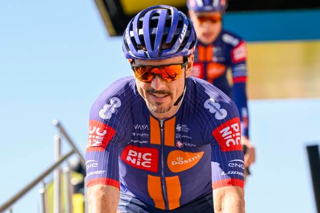 Paris - Nice 2025 - stage 8 NICE, FRANCE - MARCH 16 : Degenkolb John (GER) of Team Picnic Postnl before the start of the race during stage 8 and final stage of the 83th edition of the Paris - Nice cycling race, a stage of 119,9km with start and finish in Nice on March 16, 2025 in Nice, France, 16 03 2025 ( Motordriver Kenny Verfaillie - Nice France  Copyright: xNicoxVereeckenx