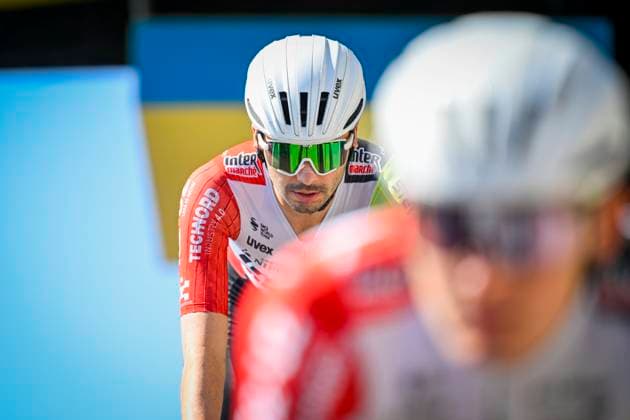 Paris - Nice 2025 - stage 8 NICE, FRANCE - MARCH 16 : Goossens Kobe (BEL) of Intermarche - Wanty before the start of the race during stage 8 and final stage of the 83th edition of the Paris - Nice cycling race, a stage of 119,9km with start and finish in Nice on March 16, 2025 in Nice, France, 16 03 2025 ( Motordriver Kenny Verfaillie - Nice France  Copyright: xNicoxVereeckenx