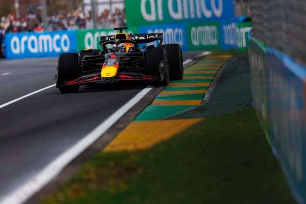 16th March 2025; Melbourne Grand Prix Circuit, Melbourne, Victoria, Australia; Australian Formula 1 Grand Prix; Race Day; Number 1 Oracle Red Bull driver Max Verstappen in wet conditions during the race  ActionPlus12762202 StephenxBlackberry