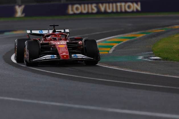 16th March 2025; Melbourne Grand Prix Circuit, Melbourne, Victoria, Australia; Australian Formula 1 Grand Prix; Race Day; Number 16 Scuderia Ferrari driver Charles Leclerc in wet conditions during the race  ActionPlus12762239 StephenxBlackberry