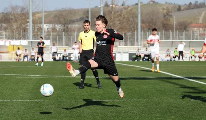 08.03.25 U17, U 17 VfB Stuttgart - U17 Eintracht Frankfurt Deutschland, Stuttgart, 08.03.2025, Fussball, U17-DFB-Nachwuchsliga, U17 VfB Stuttgart - U17 Eintracht Frankfurt: Niko Ilicevic (Eintracht Frankfurt).