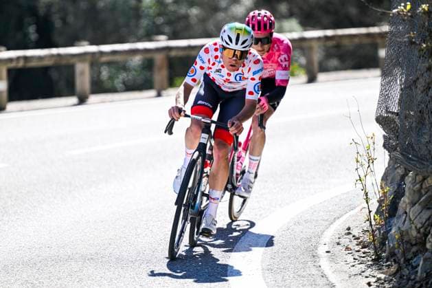 Paris - Nice 2025 - stage 8 NICE, FRANCE - MARCH 16 : Gachignard Thomas (FRA) of Team Totalenergies and Powless Neilson (USA) of Ef Education - Easypost in action during stage 8 and final stage of the 83th edition of the Paris - Nice cycling race, a stage of 119,9km with start and finish in Nice on March 16, 2025 in Nice, France, 16 03 2025 ( Motordriver Kenny Verfaillie - Nice France  Copyright: xNicoxVereeckenx