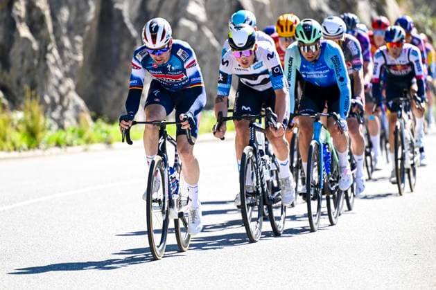 Paris - Nice 2025 - stage 8 iNICE, FRANCE - MARCH 16 : Schachmann Maximilian (GER) of Soudal Quick-Step in action during stage 8 and final stage of the 83th edition of the Paris - Nice cycling race, a stage of 119,9km with start and finish in Nice on March 16, 2025 in Nice, France, 16 03 2025 ( Motordriver Kenny Verfaillie - Nice France  Copyright: xNicoxVereeckenx