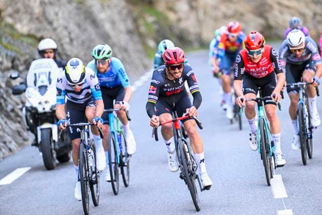 Paris - Nice 2025 - stage 8 NICE, FRANCE - MARCH 16 : Alaphilippe Julian (FRA) of Tudor Pro Cycling Team in action during stage 8 and final stage of the 83th edition of the Paris - Nice cycling race, a stage of 119,9km with start and finish in Nice on March 16, 2025 in Nice, France, 16 03 2025 ( Motordriver Kenny Verfaillie - Nice France  Copyright: xNicoxVereeckenx