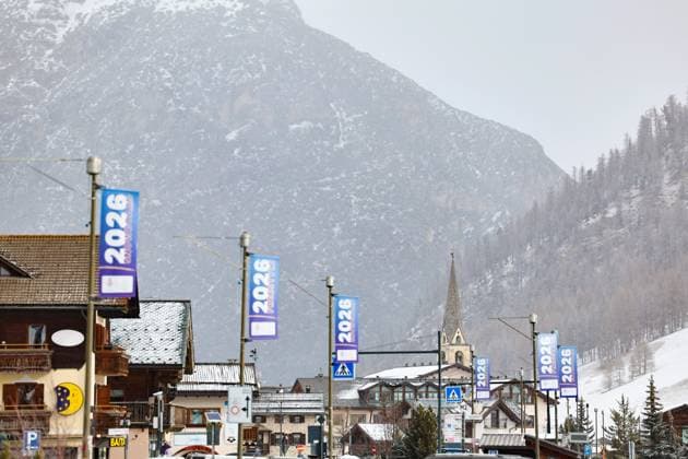 (250316) -- LIVIGNO, March 16, 2025 -- This photo taken on March 13, 2025 shows a street view of Livigno, Italy. Livigno will host the snowboarding and freestyle skiing competitions at the Olympic Winter games, Winterspiele,Spiele, Summer games Milano Cortina 2026. ) (SP)ITALY-LIVIGNO-MILANO-CORTINA WINTER OLYMPICS-DAILY LIFE LixJing 