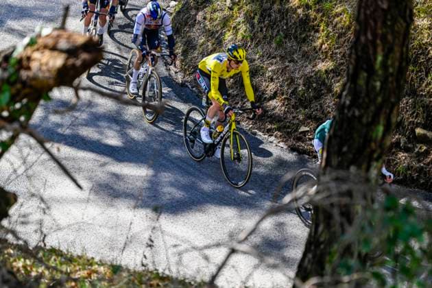 Paris - Nice 2025 - stage 8 NICE, FRANCE - MARCH 16 : Jorgenson Matteo (USA) of Team Visma Lease A Bike in action during stage 8 and final stage of the 83th edition of the Paris - Nice cycling race, a stage of 119,9km with start and finish in Nice on March 16, 2025 in Nice, France, 16 03 2025 ( Motordriver Kenny Verfaillie - Nice France  Copyright: xNicoxVereeckenx
