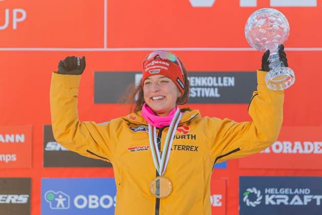 Bilder des Jahres 2025, Sport 03 M?rz Sport Themen der Woche KW11 Sport Bilder des Tages Nordische Kombination, WC Oslo, Frauen, Nathalie Armbruster gewinnt den Gesamtweltcup Combined, World Cup 2025 Oslo 20250316. Nathalie Armbruster from Germany takes 1st place, Ida Marie Hagen from Norway takes 2nd place and Gyda Westvold Hansen from Norway takes 3rd place in the World Cup combined in Holmenkollen. Photo: Christoffer Andersen NTB Oslo Norway EDITORIAL USE ONLY. RESTRICTED USE FOR BETTING COMPANIES Ref:_SPOOpV8YlpDDro.jpg *** Combined, World Cup 2025 Oslo 20250316 Nathalie Armbruster from Germany takes 1st place, Ida Marie Hagen from Norway takes 2nd place and Gyda Westvold Hansen from Norway takes 3rd place in the World Cup combined in Holmenkollen Photo Christoffer Andersen NTB Oslo Norway EDITORIAL USE ONLY RESTRICTED USE FOR BETTING COMPANIES  Copyright: xChristofferxAndersenx xNTBx
