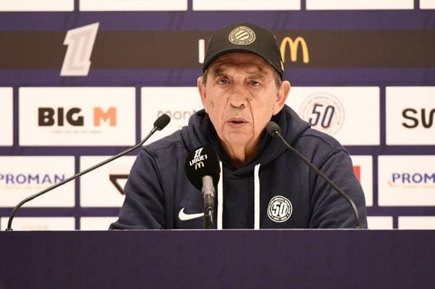 FOOTBALL : Montpellier Herault SC vs. AS Saint Etienne - Ligue McDonald™s - 16 03 2025 Jean-Louis GASSET, entraineur du Montpellier Herault SC, en confÃ rence de presse du match Montpellier Herault SC vs. AS Saint Etienne pour la J26 de la Ligue 1 McDonald™s au Stade de la Mosson, le 16 mars 2025. MontpellierFrance  Copyright: xValentinaxClaretx