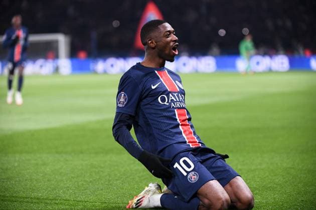 Fußball, Paris St. Germain - Olympique Marseille Paris Saint-Germain v Olympique Marseille - Ligue 1 McDonald s 2024 2025 10 Ousmane DEMBELE (psg) during the Ligue 1 Mc Donald s match between Paris and Marseille at Parc des Princes on March 16, 2025 in Paris, France. Paris France  Copyright: xFEPx 776296084