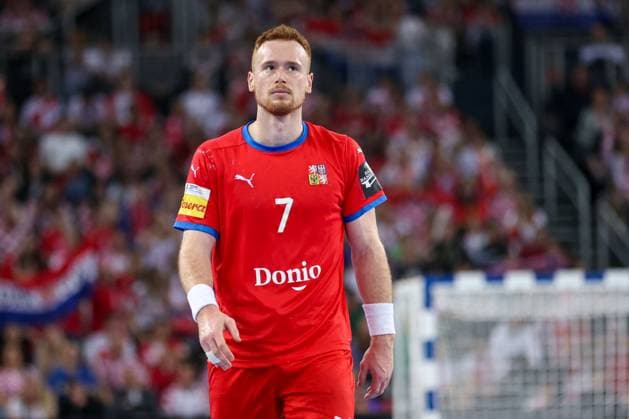 Handball, EM Quali, Kroatien - Tschechien EHF EURO 2026 Qualifications Croatia - Czech Republic Tomas Piroch of Czechia during the round 4 of the Men s EHF EURO 2026 Qualifiers between Croatia and Czechia in Arena Zagreb on March 16, 2025 in Zagreb, Croatia.  IgorxKralj PIXSELL