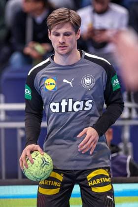 15.03.2025, Handball Ländespiel, EM-Qualifikation, Deutschland - Österreich, ZAG Arena Hannover: Rune Dahmke (GER 34) Niedersachsen Deutschland