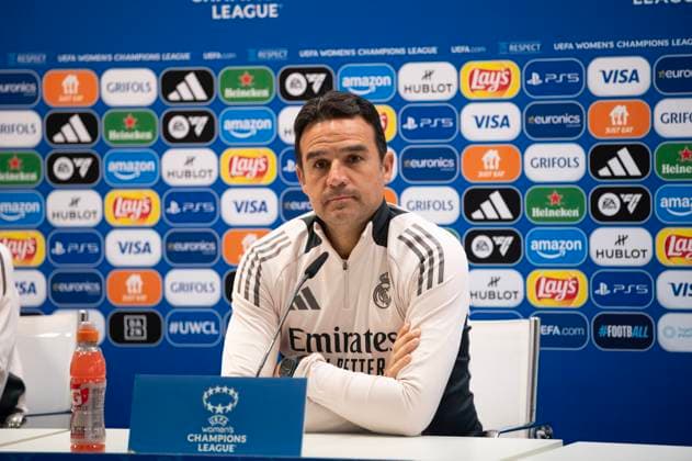 March 17, 2025, Madrid, Madrid, Spain: ALBERTO TORIL in the press conference, PK, Pressekonferenz prior to the Women s Champions League match Real Madrid Femenino - Arsenal, at stadium Alfredo Di Stefano, Spains, 03 17 25. Madrid Spain - ZUMAc312 0807316319st Copyright: xOscarxManuelxSanchezx