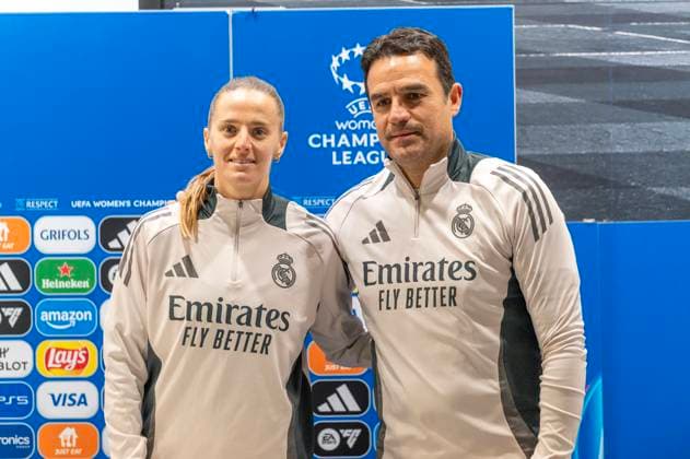 Sport Bilder des Tages March 17, 2025, Madrid, Madrid, Spain: ALBERTO TORIL and SANDIE TOLETTI in the press conference, PK, Pressekonferenz prior to the Women s Champions League match Real Madrid Femenino - Arsenal, at stadium Alfredo Di Stefano, Spains, 03 17 25. Madrid Spain - ZUMAc312 0807316322st Copyright: xOscarxManuelxSanchezx