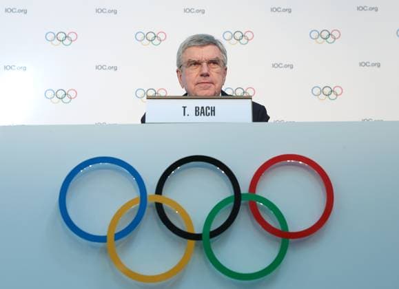 Sport Themen der Woche KW12 Sport Bilder des Tages (250317) -- COSTA NAVARINO, March 17, 2025 -- International Olympic Committee (IOC) President Thomas Bach attends the press conference, PK, Pressekonferenz ahead of the 144th IOC session in Costa Navarino, Greece, March 17, 2025. ) (SP)GREECE-COSTA NAVARINO-144TH IOC SEESION-PRESS CONFERENCE CaoxCan 