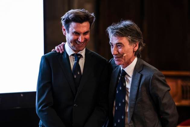 March 17, 2025, Barcelona, Barcelona, SPAIN: David Ferrer, Sports Director of the Barcelona Open Banc Sabadell and Xavier Pujol, CEO of the Barcelona Open Banc Sabadell are seen during the presentation of the ATP, Tennis Herren 500 Barcelona Open Banc Sabadell - 72nd Conde de Godo Trophy to be held April 12-20 at the Real Club de Tenis Barcelona-1899, at the Salo de Cent de l Ajuntament de Barcelona on March 17, 2025, in Barcelona, Spain. Barcelona SPAIN - ZUMAa181 20250317_zaa_a181_051 Copyright: xJavierxBorregox