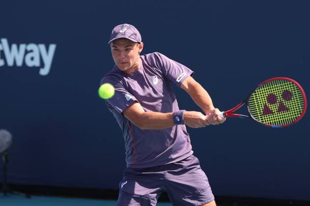 Miami Open 2025 - qualifications Kamil Majchrzak during qualifying match of Miami Open 2025 in Miami USA on 18 March 2025. Miami USA  Copyright: xFotoxOlimpikx originalFilename:jastrzebowski-miamiope250318_np9ck.jpg