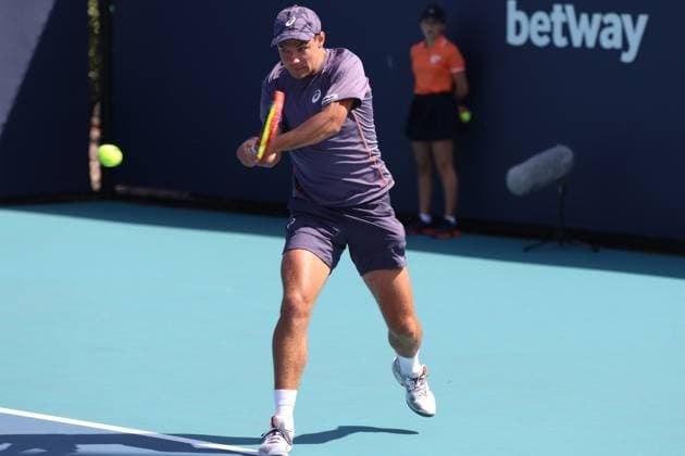 Miami Open 2025 - qualifications Kamil Majchrzak during qualifying match of Miami Open 2025 in Miami USA on 18 March 2025. Miami USA  Copyright: xFotoxOlimpikx originalFilename:jastrzebowski-miamiope250318_npLJo.jpg