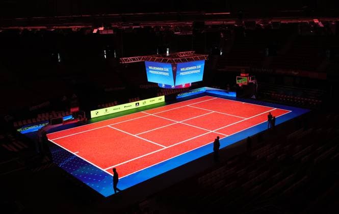 18.03.2025, ATP, Tennis Herren BMW Open Praesentation, Tennis, im Bild: BMW Open Praesentation in der BMW Park