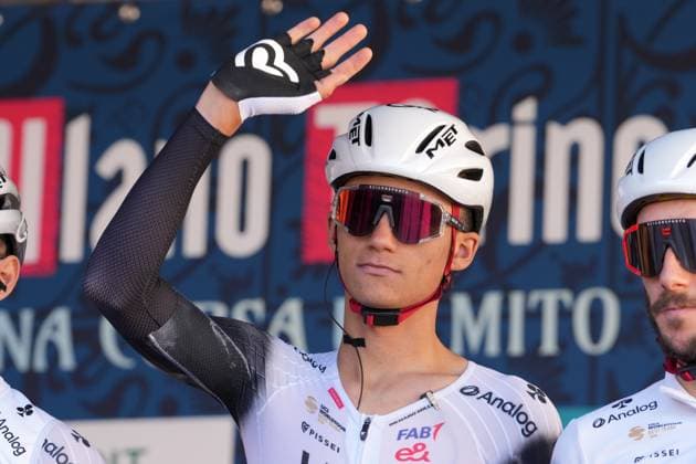 Del Toro Romero Isaac Uae Team Emirates Xrg during the men s elite race of the Milano-Torino one day cycling race (174km) from Rho to Torino (Superga) - North West Italy- Wednesday, March 19, 2025. - cycling .  Copyright: xGianxMattiaxD Alberto LaPressex