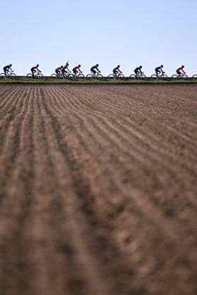 Danilith Nokere Koerse 2025 cycling race NOKERE, BELGIUM - MARCH 19 : illustration picture peloton during the Men Elite UCI 1.Pro 78th Danilith Nokere Koerse cycling race with start in Deinze and finish in Nokere (188,2 km) on March 19, 2025 in Nokere, Belgium, 19 03 2025 ( Motordriver Rodrique Verfaillie & Nokere Belgium  Copyright: xTomasxSiskx