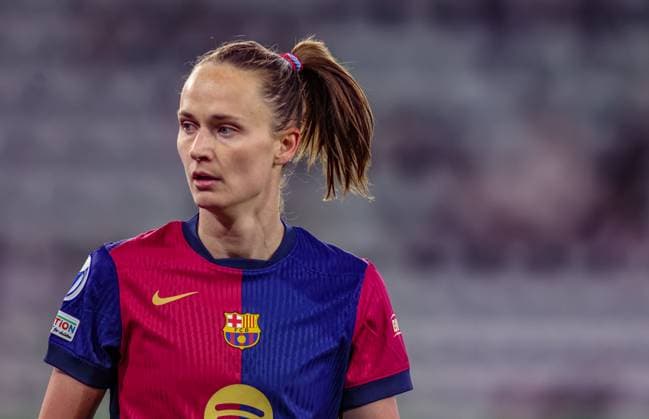 GER, Wolfsburg, VfL Wolfsburg vs FC Barcelona, Barca Women s Champions League, Fussball, UEFA, Spielzeit 2024 2025, Volkswagen Arena, Viertelfinale, im Bild: Caroline Graham Hansen (FC Barcelona 10) DFB DFL REGULATIONS PROHIBIT ANY USE OF PHOTOGRAPHS AS IMAGE SEQUENCES AND OR QUASI-VIDEO, 19.03.2025, Copyright: HMBxMedia HendrikxHamelau