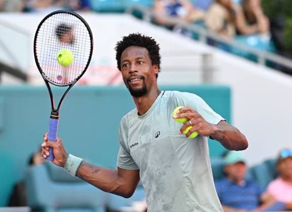 MIAMI GARDENS FL - MARCH 19: GaÃ«l Monfils Vs Fabian Marozsan during The Miami Open at Hard Rock Stadium on March 19, 2025 in Miami Gardens, Florida. : Copyright: xmpi04x xMediaPunchx