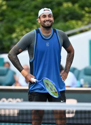 MIAMI GARDENS FL - MARCH 19: Nick Kyrgios Vs Mackenzie McDonald during The Miami Open at Hard Rock Stadium on March 19, 2025 in Miami Gardens, Florida. : Copyright: xmpi04x xMediaPunchx
