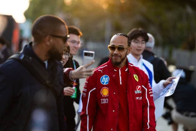F1 - CHINESE GRAND PRIX 2025 HAMILTON Lewis (gbr), Scuderia Ferrari SF-25, portrait during the Formula 1 Heineken Chinese Grand Prix 2025, 2nd round of the 2025 FIA Formula One World Championship, WM, Weltmeisterschaft from March 21 to 23, 2025 on the Shanghai International Circuit, in Shanghai, China - ShanghaiChina  Copyright: xJavierxJimenezx