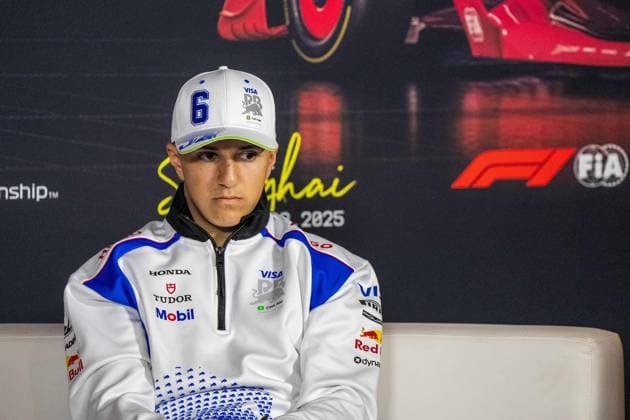 FORMULA 1 CHINESE GRAND PRIX 2025 MEDIA DAY ISACK HADJAR (FRA) of Racing Bulls (RB) 6 in the press conference, PK, Pressekonferenz room during the FORMULA 1 HEINEKEN CHINESE GRAND PRIX 2025 MEDIA DAY at the Shanghai Audi International Circuit, Shanghai, China on 20 March 2025 Credit: Antoine Lapeyre Every Second Media Editorial use only. All images are copyright Every Second Media Limited. No images may be reproduced without prior permission. Copyright: xIMAGO EveryxSecondxMediax ESM-1385-0053 AntoinexLapeyrex xEveryxSecondxMediax