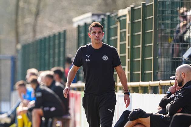 Marcel Rapp (Holstein Kiel, Trainer) GER, Holstein Kiel vs. Eintracht Braunschweig, Fussball, Testspiel, 20.03.2025 GER, Holstein Kiel vs. Eintracht Braunschweig, Fussball, Testspiel, 20.03.2025 Kiel Copyright: xEibner-Pressefoto MarcelxvonxFehrnx EP_MFN