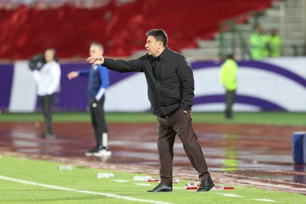 TEHRAN, IRAN - 20 March 2025 - Amir Ghalenoei, head coach of national football team of Iran during the FIFA World Cup, WM, Weltmeisterschaft, Fussball 2026 Qualification AFC, Group A round 7 match between Iran and UAE, United Arabic Emirates national football team at Azadi Stadium in Tehran, Iran Iran v UAE - FIFA World Cup 2026 Qualification AFC, Group A, round 7 match. Copyright: xSoccerxImagesx