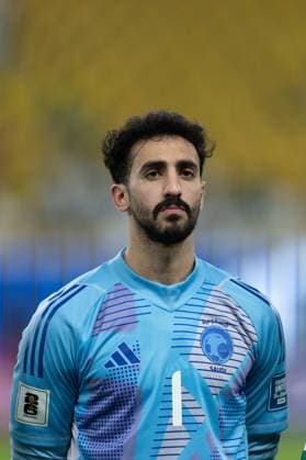 Saudi Arabia vs China - AFC Asian Qualifiers RIYADH, SAUDI ARABIA - March 20: Nawaf Al-Aqidi of Team Saudi Arabia during line up prior to AFC Asian Qualifiers game between Saudi Arabia and China at Al-Awwal Park on March 20, 2025 in Riyadh, Saudi Arabia. Riyadh Saudi Arabia Copyright: xAbdullahxAhmedx