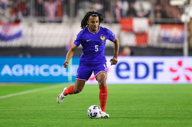 Croatia v France - UEFA Nations League Quarterfinal Leg One SPLIT, CROATIA - MARCH 20: Jules Kounde of France during the UEFA Nations League quarterfinal leg one match between Croatia and France at Stadion Poljud on March 20, 2025 in Split, Croatia.  IgorxKralj PIXSELL