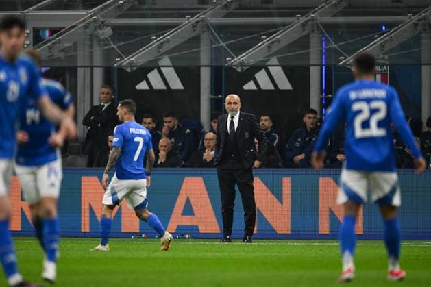 Head Coach Luciano Spalletti of Italy during the UEFA NATIONS LEAGUE 2025 match between Italy and Germany, round of quarter finals first leg match, on 20 of March 2025 at Giuseppe Meazza San Siro Siro stadium in Milan, Italy. Photo Tiziano Ballabio  Copyright: xTizianoxBallabio IPAxSportx xipa-agency.netx xx IPA_55556066 IPA_Agency_IPA55556066