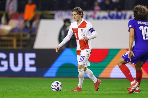 Croatia v France - UEFA Nations League Quarterfinal Leg One SPLIT, CROATIA - MARCH 20: Luka Modric of Croatia during the UEFA Nations League quarterfinal leg one match between Croatia and France at Stadion Poljud on March 20, 2025 in Split, Croatia.  IgorxKralj PIXSELL